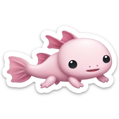 axolotl sanrio sticker
