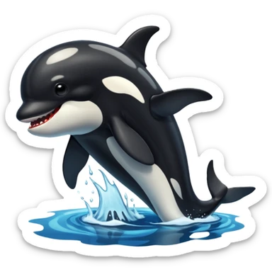 orca as a serial killer sticker