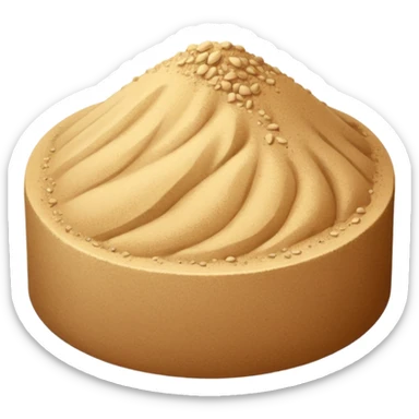 a sand themed yes sticker