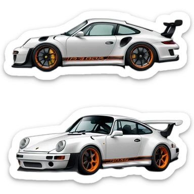 Porsche gt3 rs 911 992 sticker
