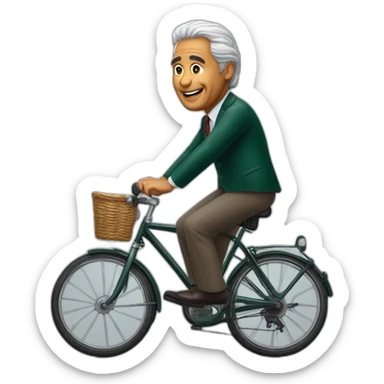 António Costa Primeiro Ministro Portugal riding bicycle sticker