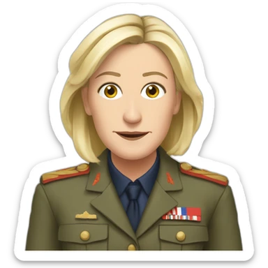 Marine lepen politique française sticker