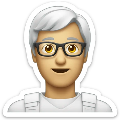 Legionelle mit brille sticker