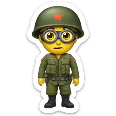 Vietnam GI Minion sticker