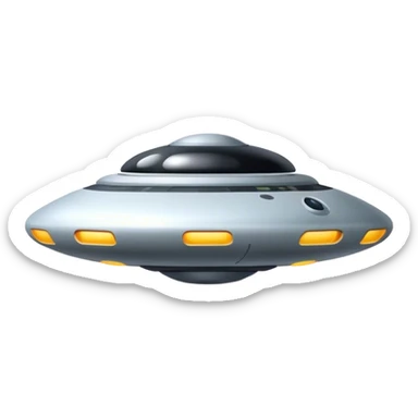 Ufo minimal high technology, and looks a bit fat sticker
