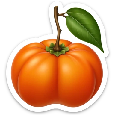 persimmon fruit sticker