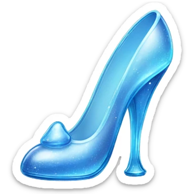 Glass shoe from cinderella sticker