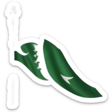 shahada flag sticker