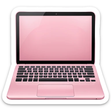 pastel pink laptop sticker