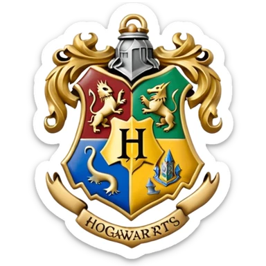 hogwarts badge sticker