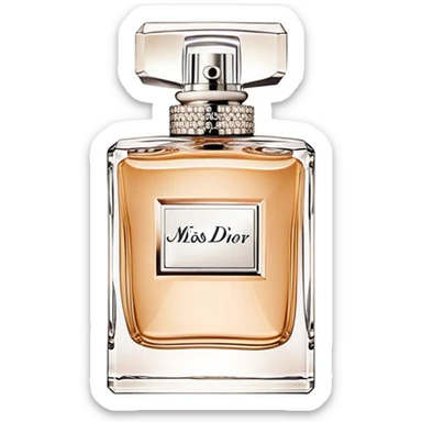 Dior miss dior eau de parfum, squared bottle beige sticker
