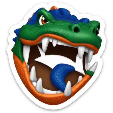 Florida gators football logo sticker