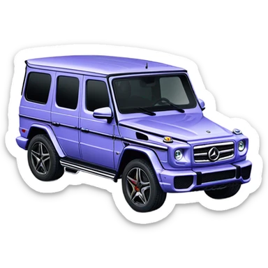 Periwinkle G Wagon AMG sticker