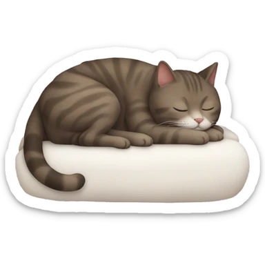 Sleeping cat sticker