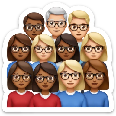 personas viendo una pantalla grande sticker