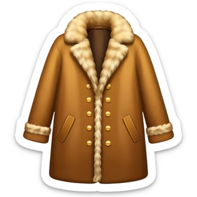 A luxurious fur coat sticker