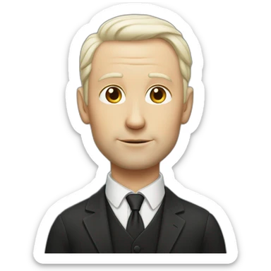 White man from Lincoln with not much hair at all sticker