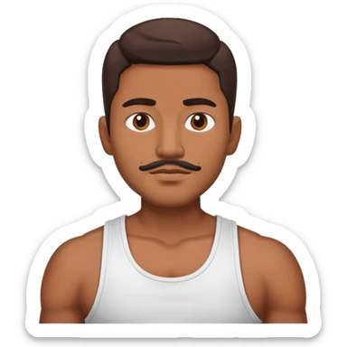 Mexican man in a tank top sticker