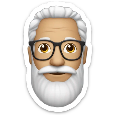 homem branco 45 anos de barba usando oculos sticker