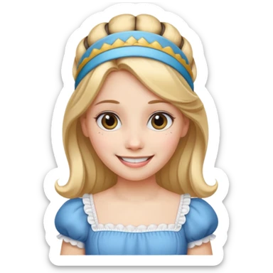 Alice Princess with headband sticker