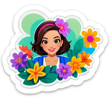 Carissa YouTube channel what’s up Carissa flowers sticker