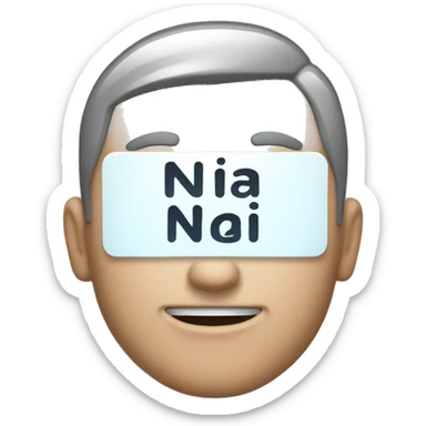 Text that says Nia is coming with me sticker