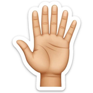The standard hand gesture for a Curry 3 point make sticker