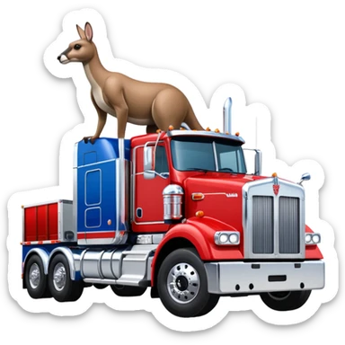 W900 Kenworth with Boxing Kangaroo sticker