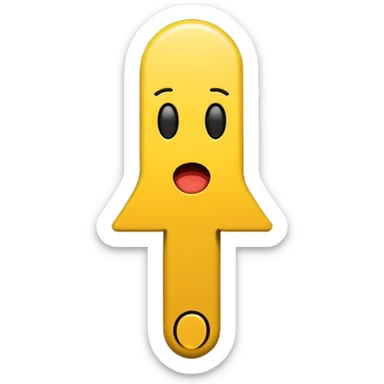 bold and expressive exclamation mark emoji sticker