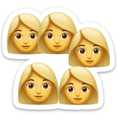 Saçları sarışın çok güzel ve çok uzun olan kadın sticker