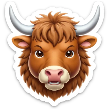 High resolution of An ox sticker