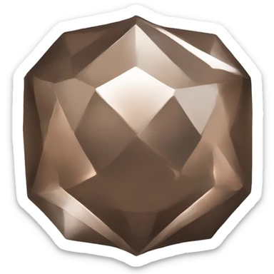 bronze diamond with no art or decoration sticker