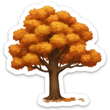 Tree in fall sticker