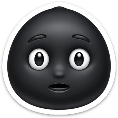 black object sticker