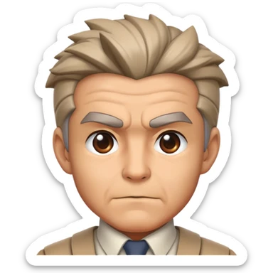 Professor Oak Face from Pokémon  sticker