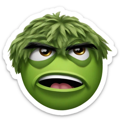 Oscar the grouch  sticker