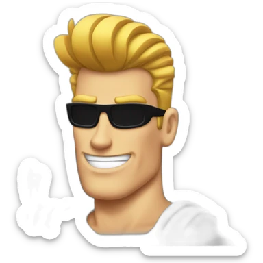 johnny bravo sticker