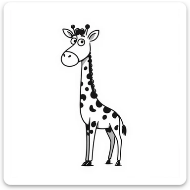 Giraffe sticker
