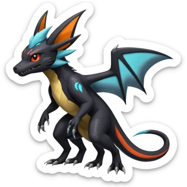 Salandit-Noivern-Nargacuga-Umbreon-Silvally-fusion (full body) sticker