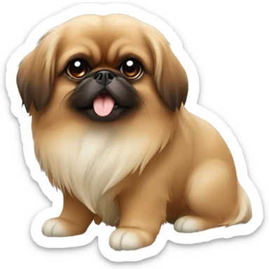 Pekingese Brown sticker