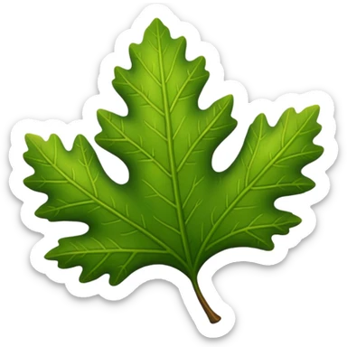 oak leaf sticker