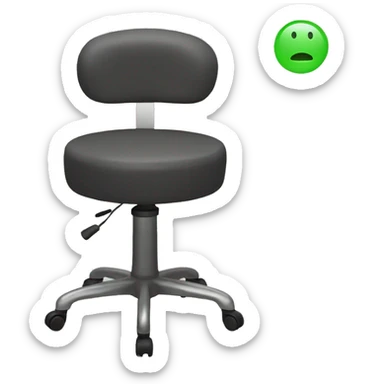 therapist massage stool sticker