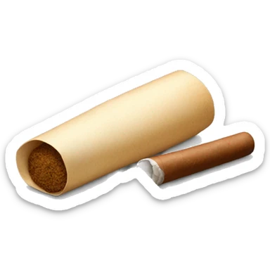 a bag of flour smokes a cigar sticker
