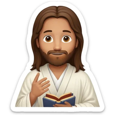 Jesus telling a story sticker