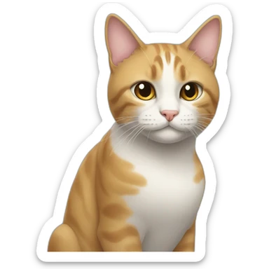 Cat in warsaw sticker