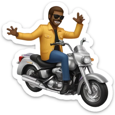 disco man riding a hore sticker