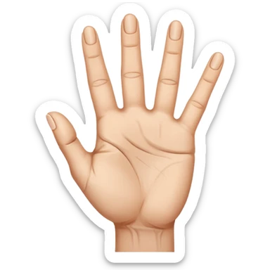 des doigt faisais le chiffre 2 et les autre doigt ferme  sticker