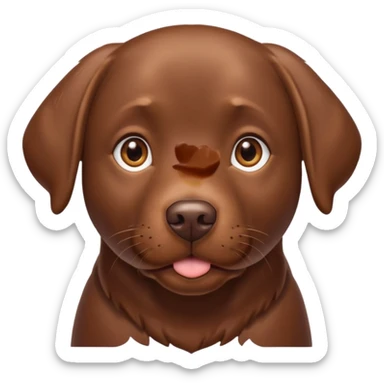 chocolate labrador sticker