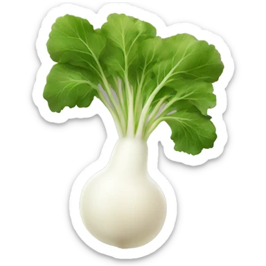 white radish sticker