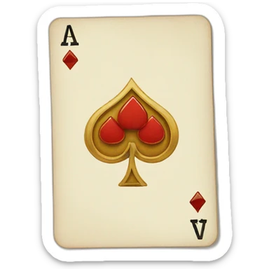 deck of cards sticker